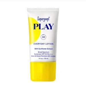 SUPERGOOP! PLAY BROAD SPECTRUM SPF 50 WITH SUNFLOWER EXTRACT EVERYDAY LOTION.